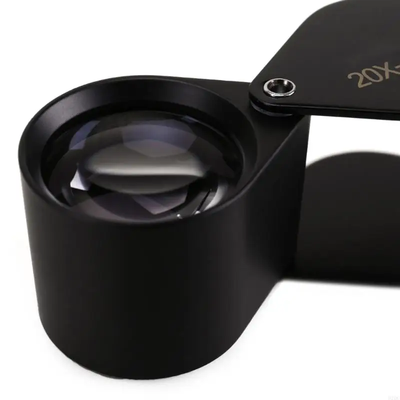 02DC Handheld Magnifying Glass 10X/15X/20X/30X Magnifying Lens Eye-Loupe Magnifier for Science Inspection Jewelry Coin Stamps