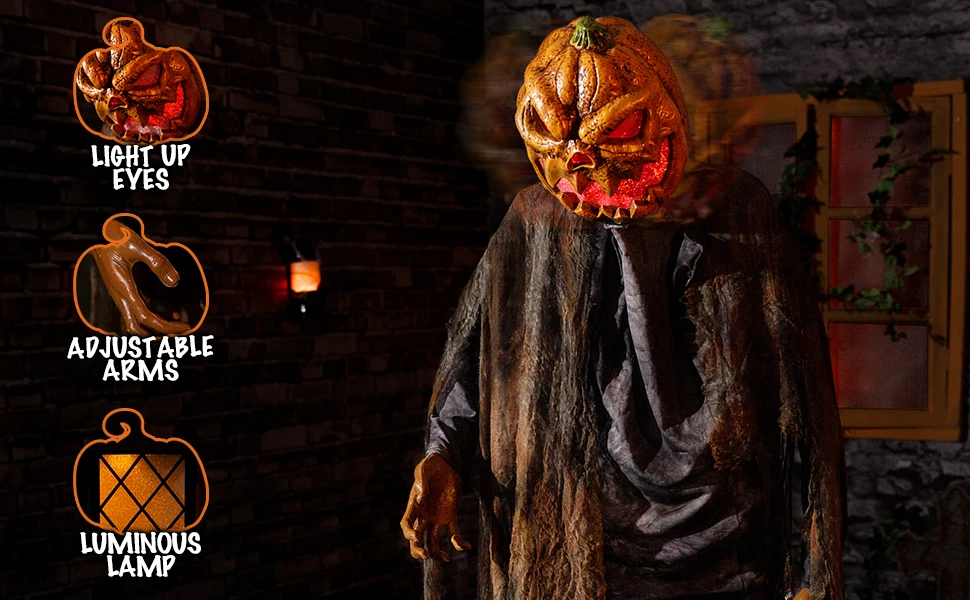 Animatronics Pumpkin Halloween Decorations