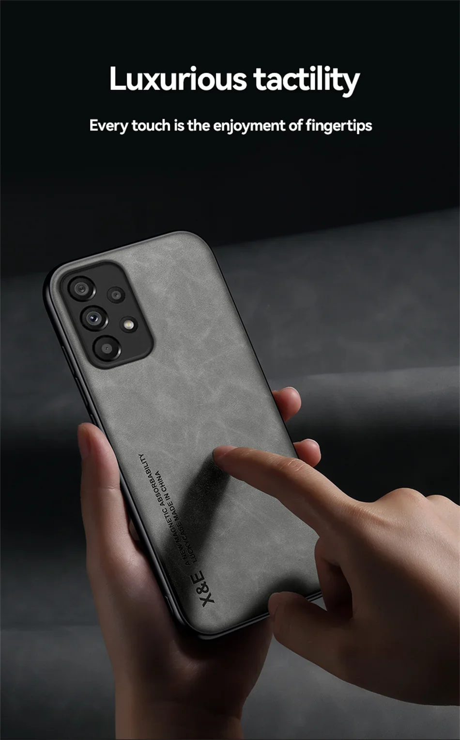 Magnetische Schaffell Leder Telefon Fall Für Samsung Galaxy A53 5G A52s A51 A52 A71 A13 A12 A21s A31 a73 A72 A22 A50 A33 Zurück Abdeckung – Detail 7