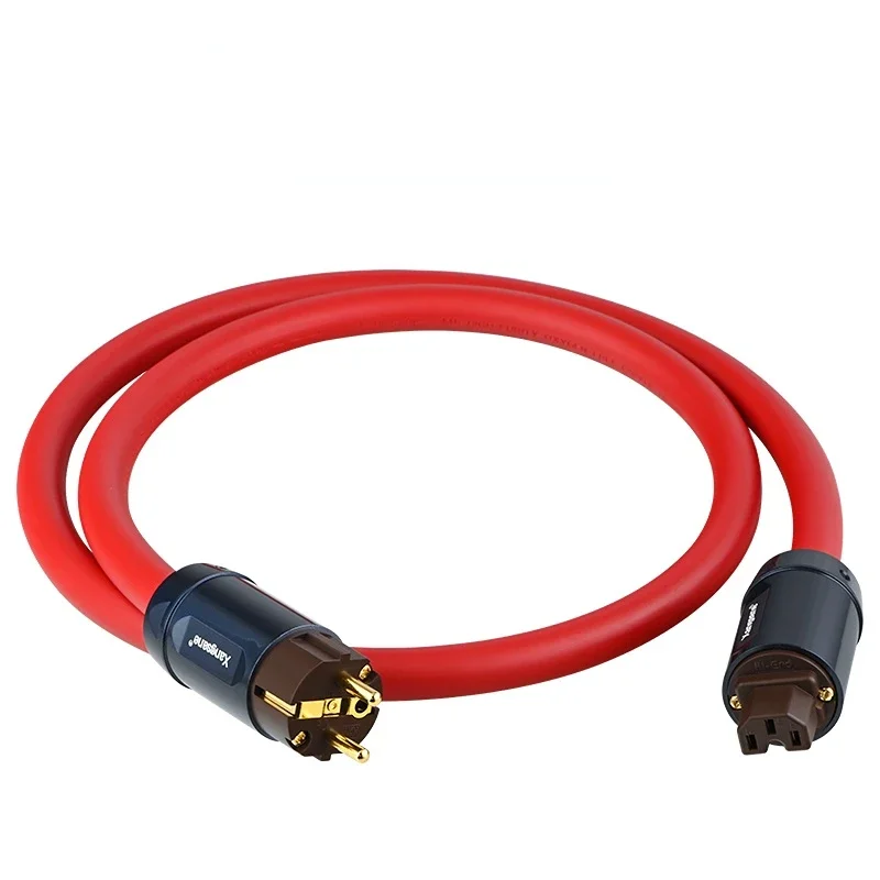 

Hi-end 4N Oxygen-Free Copper Power Cable Audiophile Amplifier HiFi Audio Cord US & EU Plug 3*6mm²