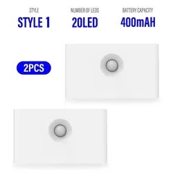 Rechargeable LED Motion Sensor Night Light (Circular SensorA 2PC)