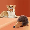 1pc Squeaky Hedgehog Plush Dog Toy，Soft Durable Chew and Interactive Play Companion，cartoon Animal Plush Toy 5