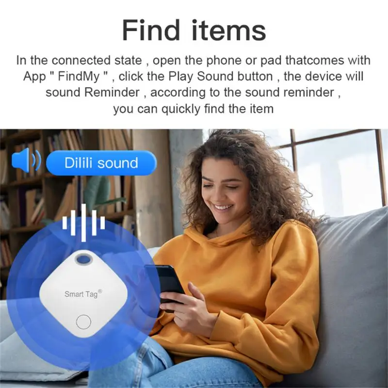 For IOS Find My App Mini GPS Tracker Bluetooth-compatible Itag Global Positioning Finder Anti-lost Key Locator Smart iTag Wallet