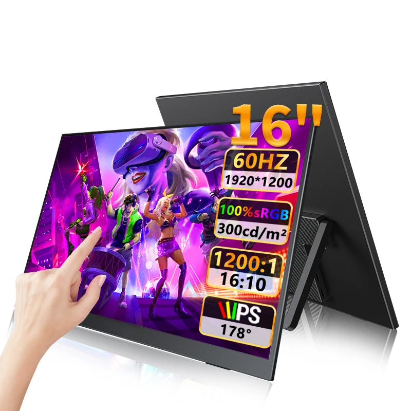 ディスプレイ・モニター HGFRTEE 16インチ モバイルモニター