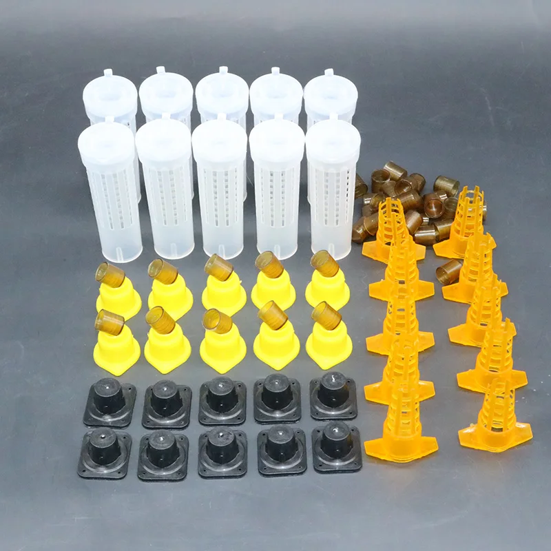 Complete bee queen king rearing kit system cages tools set beekeeping