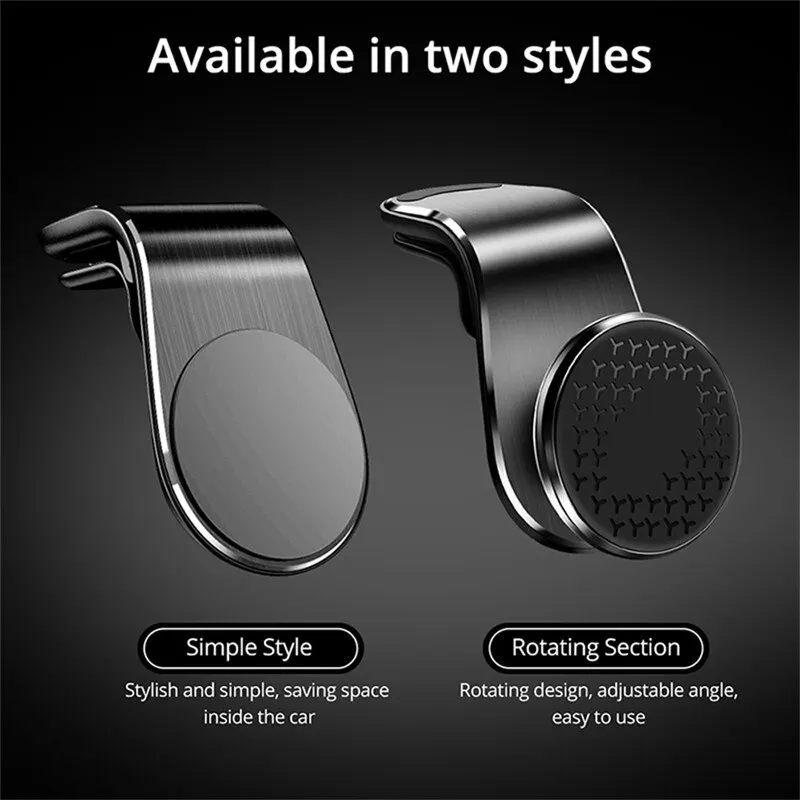Magnetic Car Phone Holder Stand Air Vent Magnet Car Mount GPS Smartphone Mobile Support