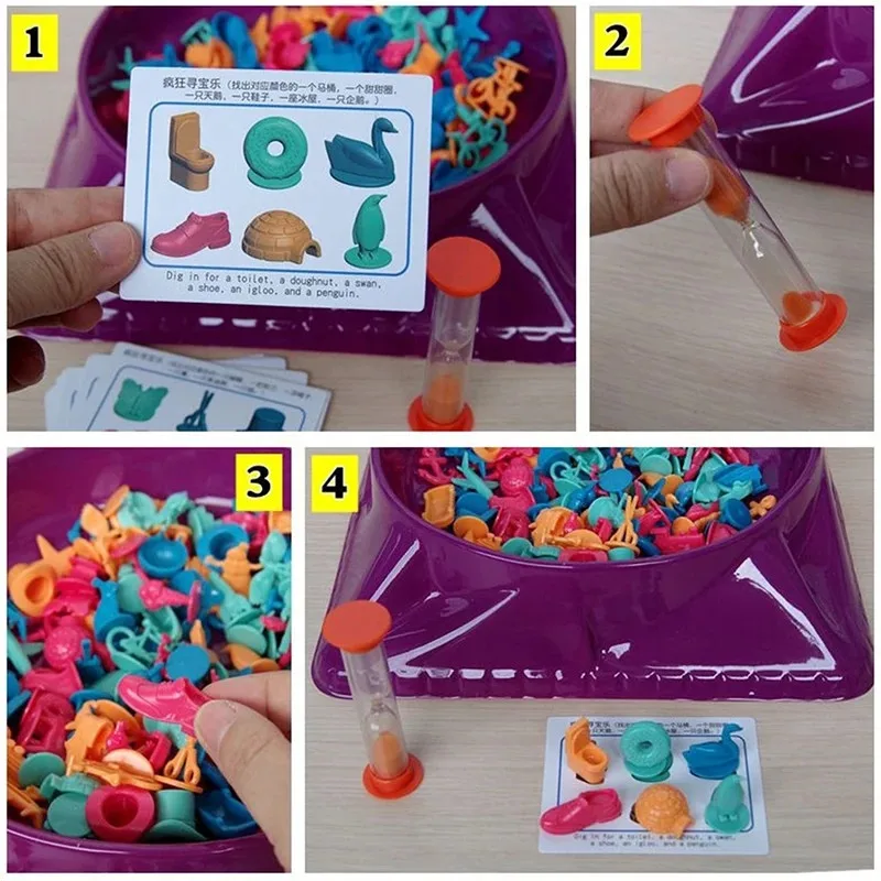 Crazy Treasure Hunting Toys Board Game Family Party Training Logical Thinking Parent-child Interactive Props Challenge Games 2
