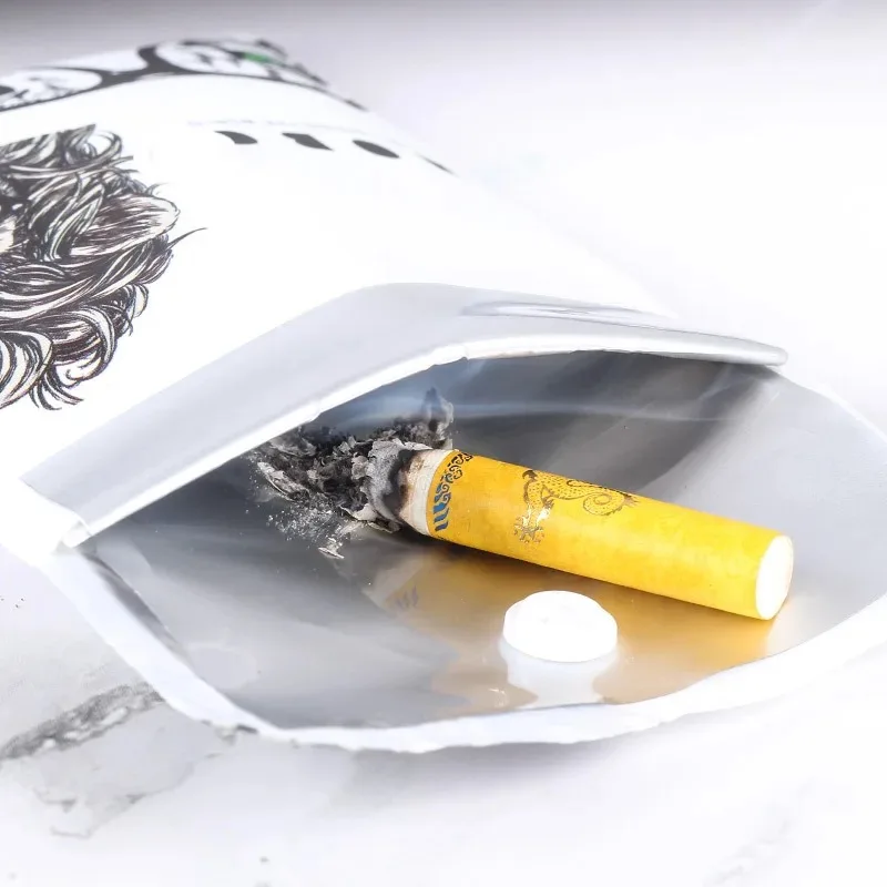 cigarette ashtray pouch Mini Ashtrays Bag Potable Pocket Ashtray Outdoor Smoking Cigarette Cigar  Ash Tray Smoking Tray Portable Ashtray Pocket Smoking