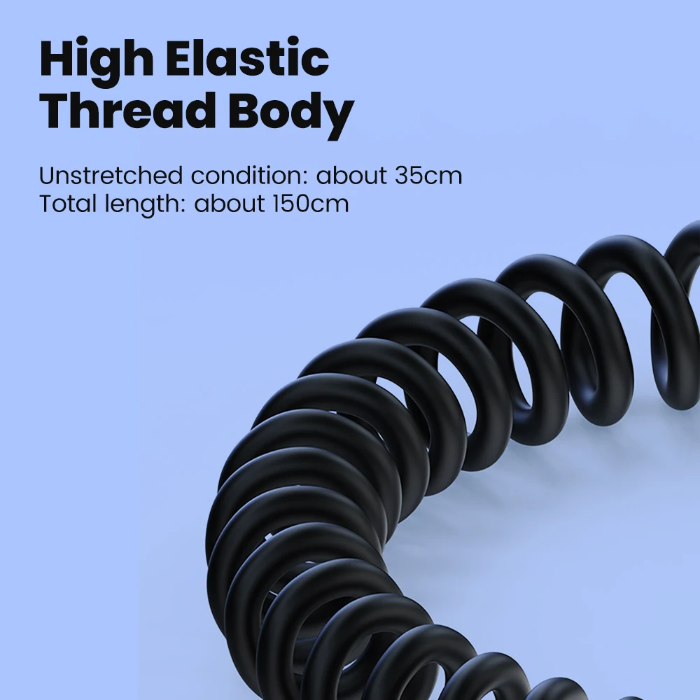 1.5m Type-C AUX 오디오 어댑터 케이블 Type-C 남성-3.5mm 플러그 자동차 스프링 텔레스코픽 커넥터 와이어(휴대폰 태블릿 노트북용)