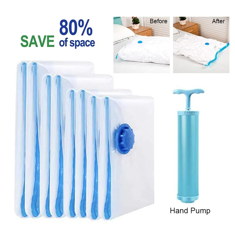 532PcsTravelStorageResealableVacuumBagSave80onClothes