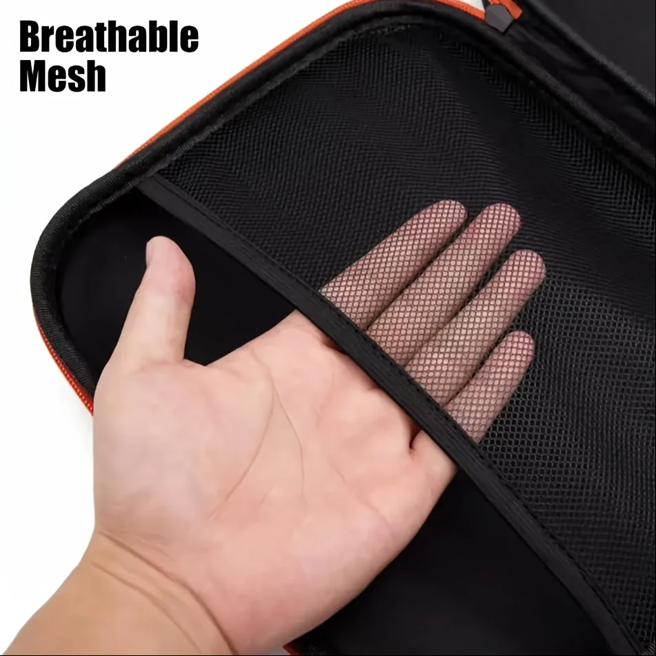 Zipper Drill Storage Bag, Compact Wear-Resistant Portable Tool Kit,Waterproof Large Capacity Electrician Tool Bag