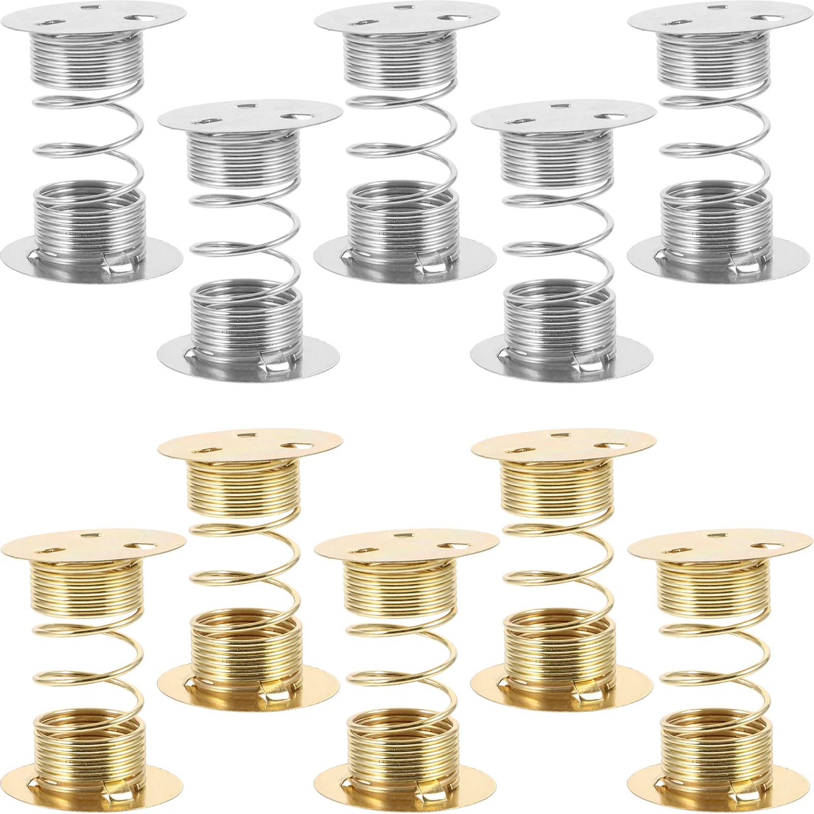 

10 Pcs Colored Clay Accessories Spring Base Car Decor Toys Metal Swing Head
