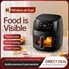 factory wholesale high quality 3.5L 4L 5L 6L 8L 9L hot sale smart digital air fryer luxury oil free deep fryer 2