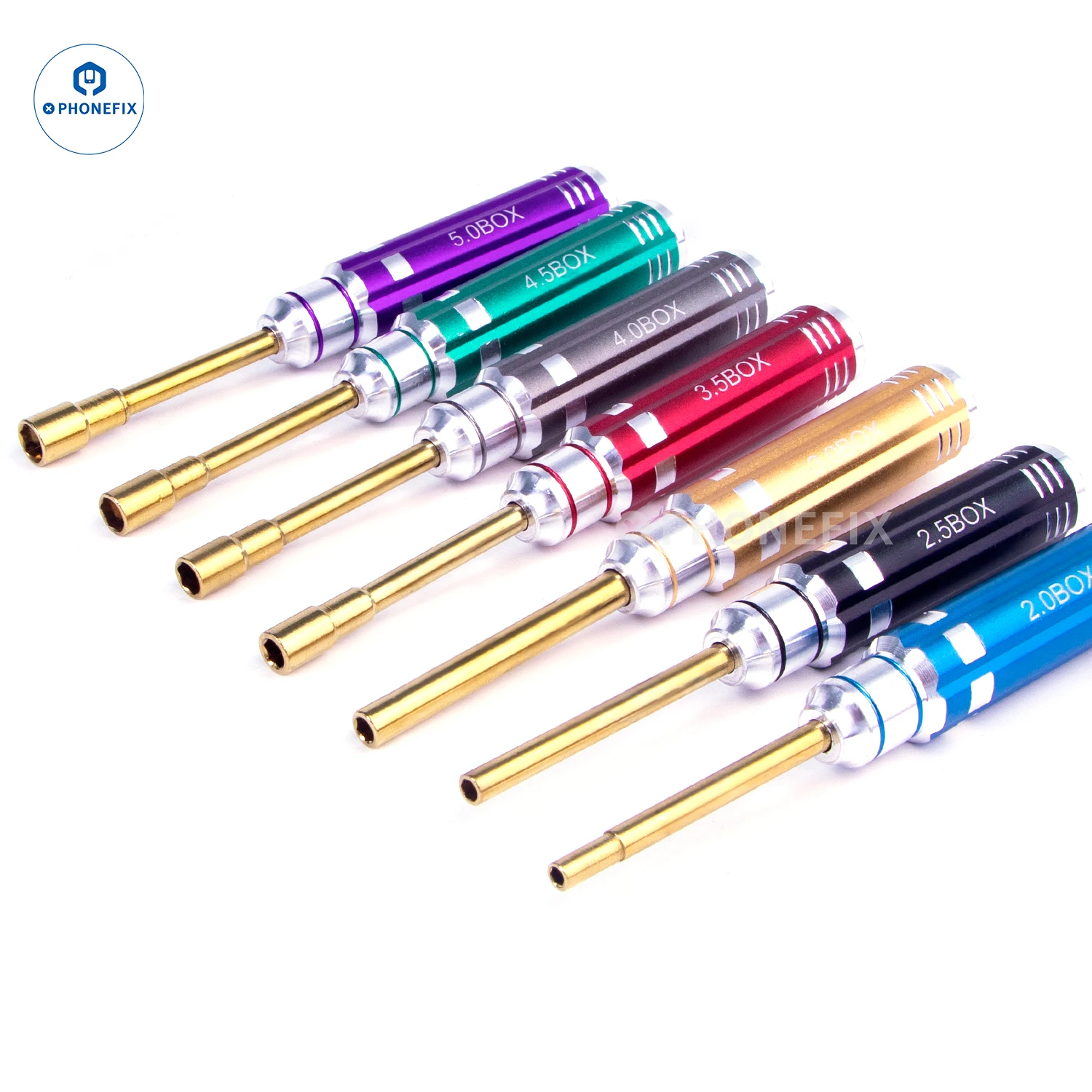Jeu 7 clés hexagonales RC 2.0-5.0 mm pour mini-voitures