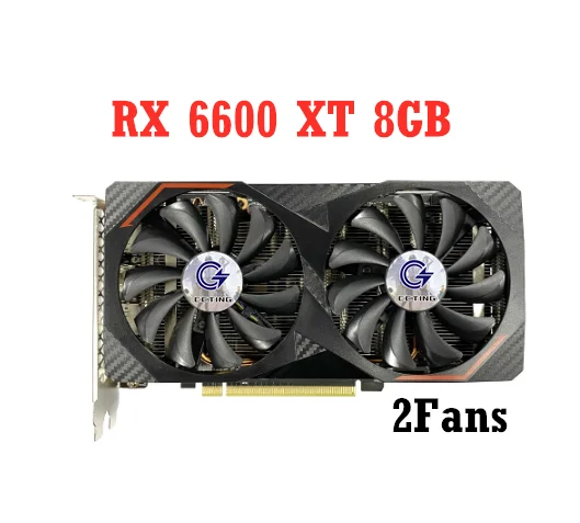 Scheda Grafica Da Gioco Rx 6600 Xt 8G Con Schede Video Per Computer Desktop 128Bit Gddr6, Amd Rx 6600Xt 8G Rx 6600 Xt Pc
