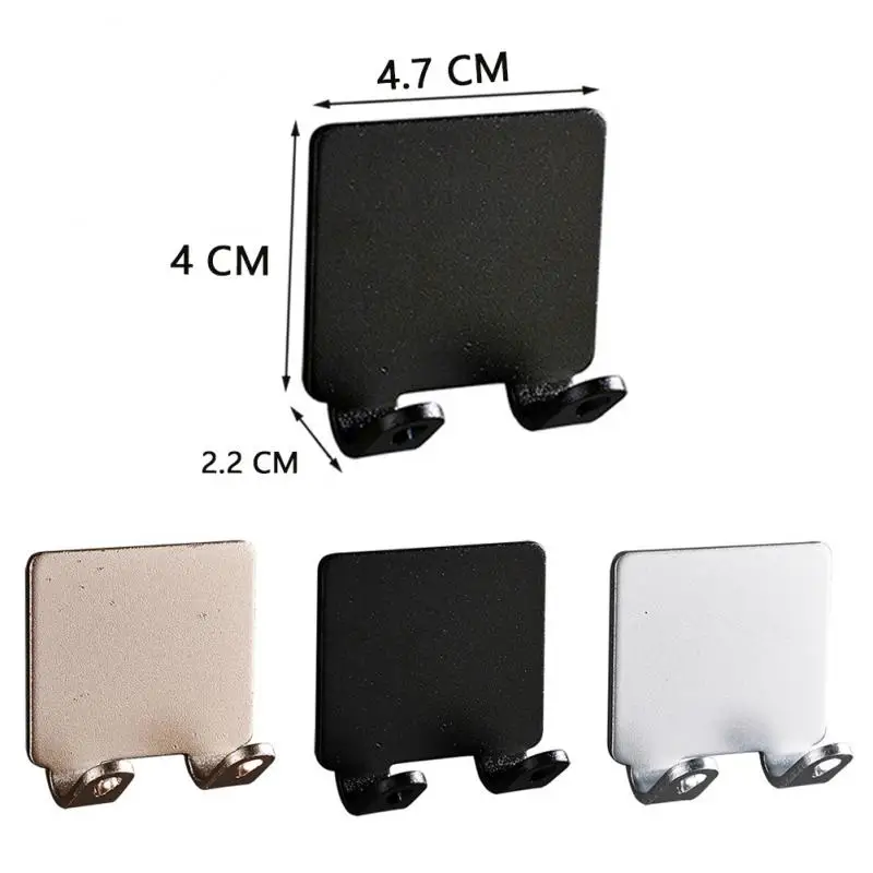 Razor Holder Stainless Steel Razor Holder Wall Hook Self Adhesive Sticky Kitchen Bathroom Key Hanger Storage Waterproof Towel Hanging Rack