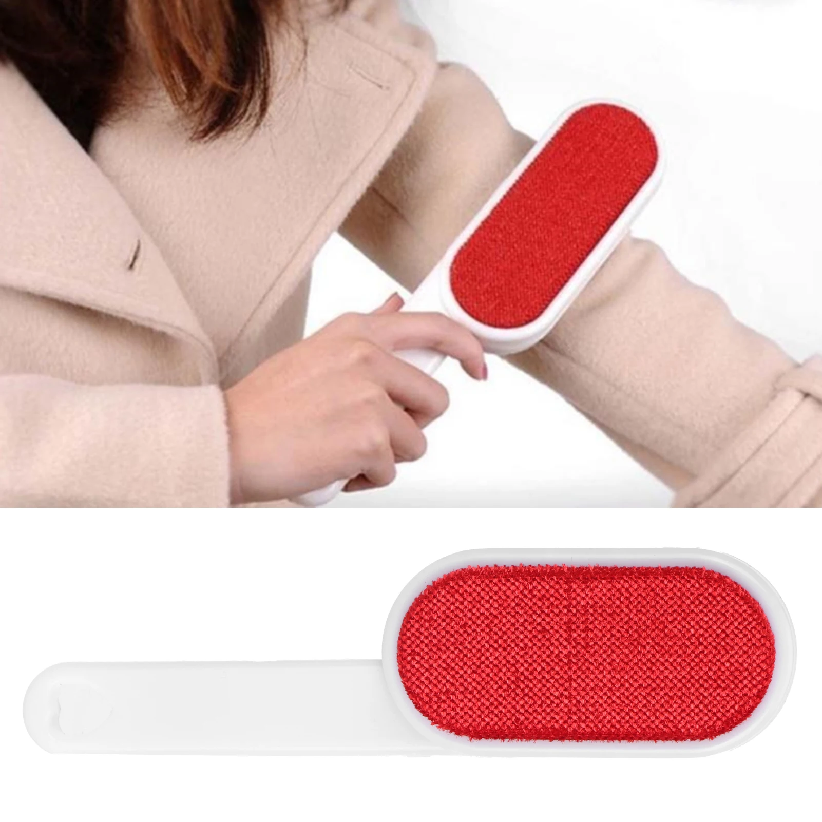 

Self-cleaning Lint Sticking Roller 2 Sides Dedusting Brush Pet Hair Remover Brush Removing Dog Cat Hair from Sofa Carpet Clothes