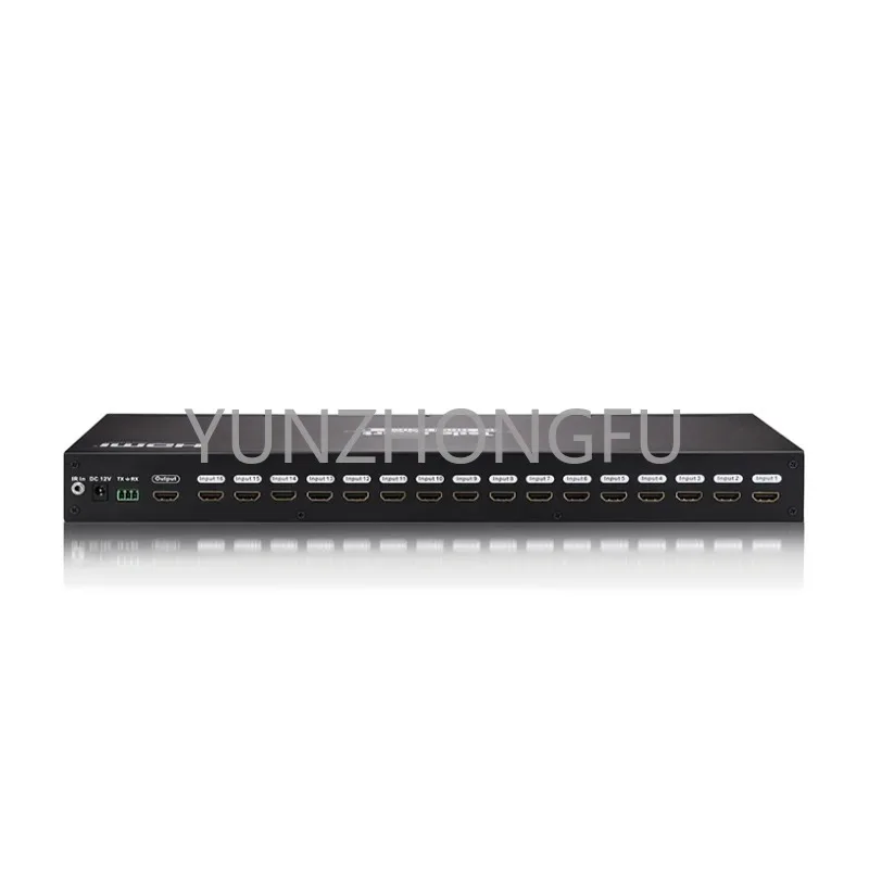 Switcher Video 16 In 1 Out 16 Porte Vie Scansione Automatica 16X1 Splitter Rs232 Dvi-D Ip Edid 4 K30Hz Switch Hdmi Con Porta Lan