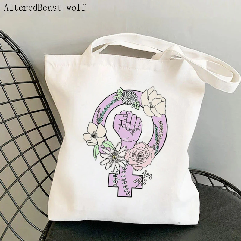 Women's Shoulder Bag My Body my Choice Mind Your Own Uterus feminism Canvas Bag Harajuku Shopper Bag girl handbag  Lady Bag