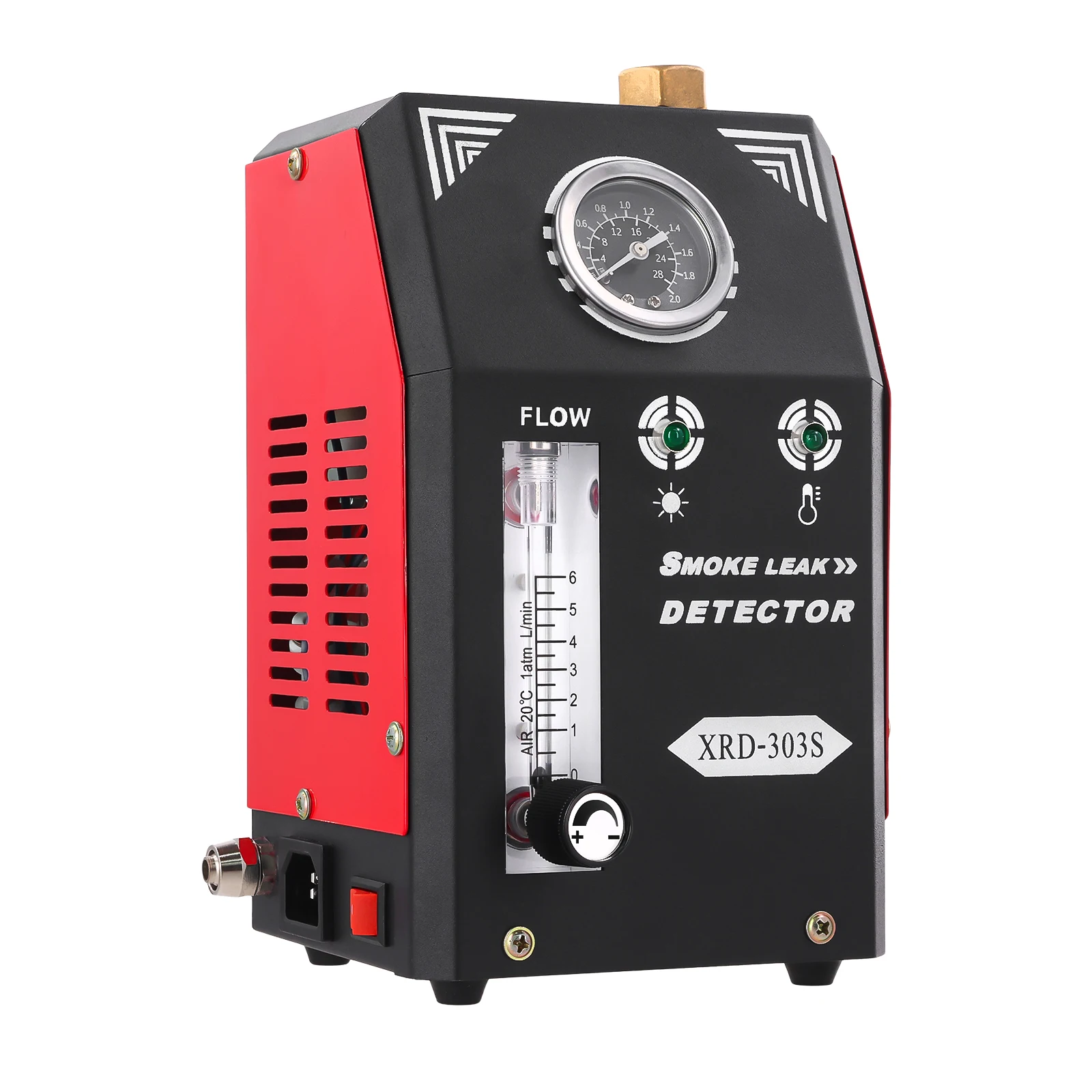 Podofo Automotive EVAP Rauchlecksucher mit Eingebauter Luftpumpe, Druckmesser, Durchflussmesser, Dual-Modus-Tester – Detail 10