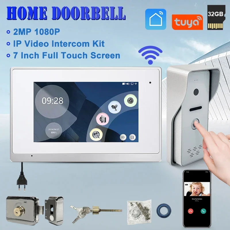 

High Quality Video Door Bell High Intercom, Simple to Set up, Image, Video Record, Leave Messge, Clock Display Multi-Language