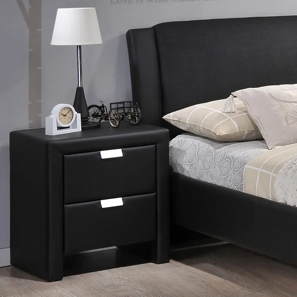 

Upholstered Modern Nightstand Filing Cabinets Black Freight Free File Office Furniture