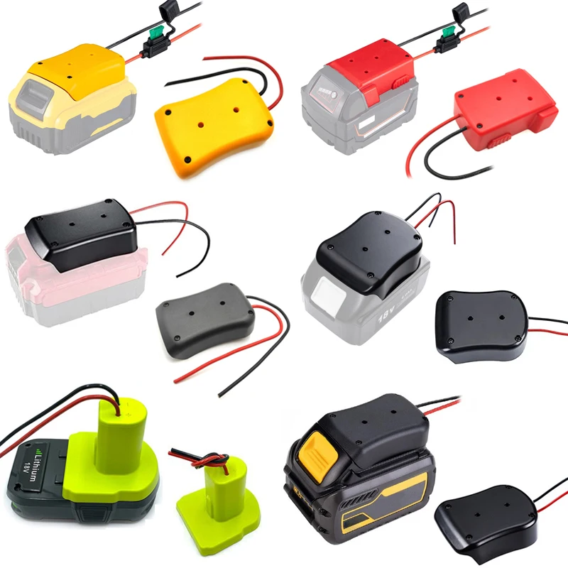 Adaptateur USB Pour Batterie Bosch 18V - Double Port 5V/2A - Avec Lampe LED 45 Lumens - Protection Surcharge Et Portable