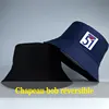 Man's Summer 51 Pastis's Bucket Hats Women Reversible Cool Outdoo Bob Hat Unisex Daily Fisherman Caps Unisex Daily Beach Sun Hat 6