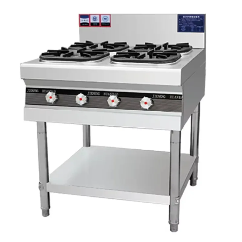 Stainless steel 6-burner freestanding gas stove