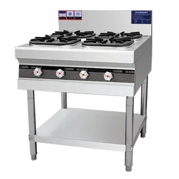 Stainless steel 6-burner freestanding gas stove