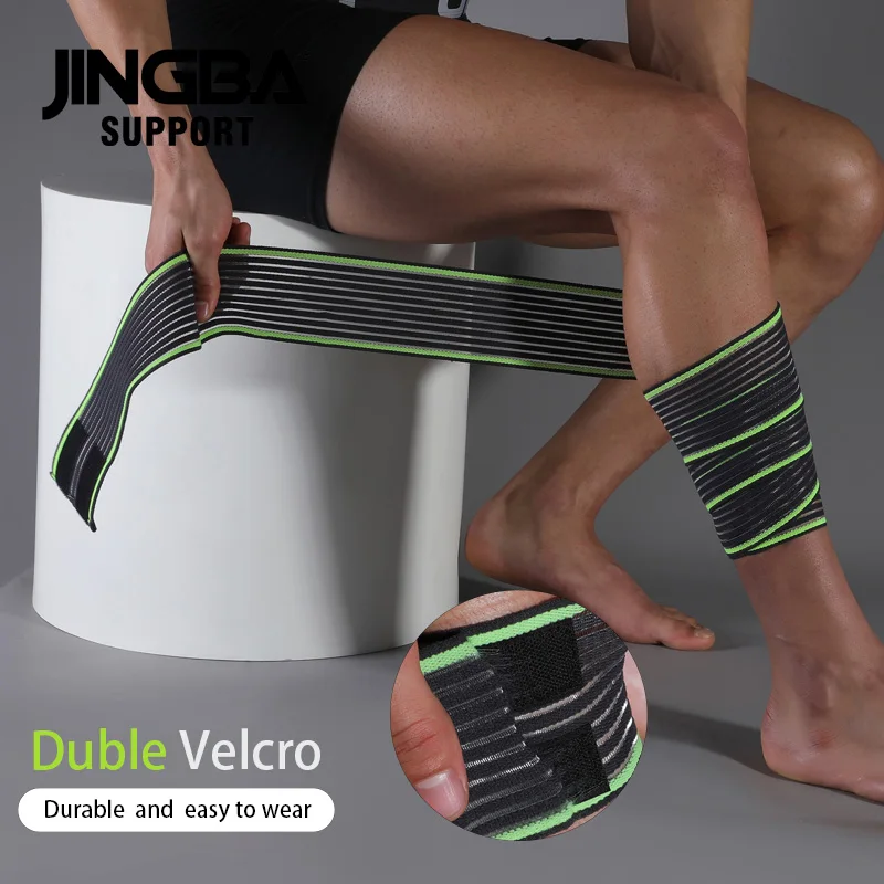 

JINGBA SUPPORT 1PC High Elasticity Compression Bandage Sports Wrap leg straps Gym Drop shipping