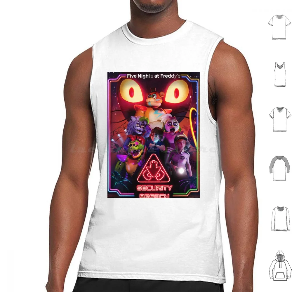Fnaf Security Breaker Canotte Gilet Senza Maniche Fnaf Security Violation Ps5 Ps4 Spazio Di Gioco