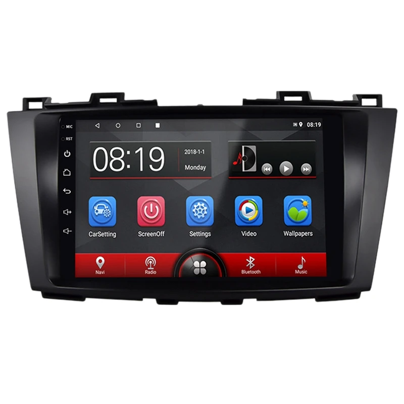 

9-дюймовый автомобильный MP5-плеер с HD-экраном 2.5D на Android 8,1, 1 Гб + 16 ГБ, Wi-Fi, Bluetooth, FM-радио для Mazda 5, GPS