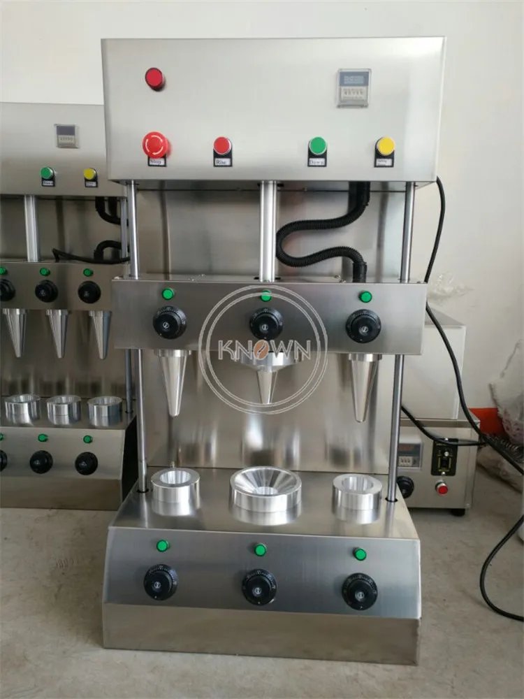 The factory price of pizza cone machine electric 3 cone pizza cone maker pizza oven for sale