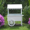 Candy Cart Display Stand With Wheels for Party Cake Stand - Dessert Cart Decorated Wood for Birthdays Wedding Easy To Asse 1