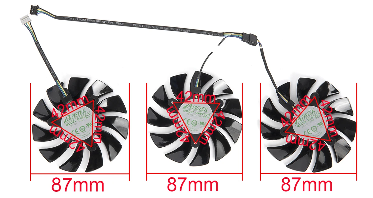 placa gráfica ventilador de refrigeração para zotac gaming geforce rtx ti amp extremo fã gpu