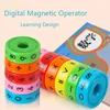 Children's Creative Magnetic Math Tesseract Toy Arithmetic Intelligence Early Education Toys Add Subtract Multiply Divide Toy 4