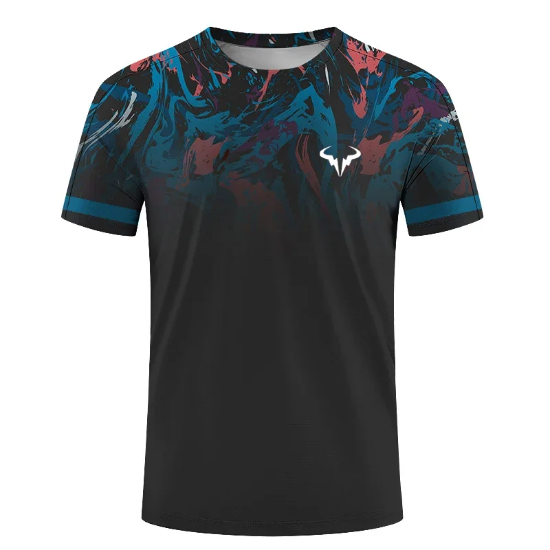 

Summer Europe and the United States Extreme Sports Men's 3D Printed T-shirt Oversized Loose Daily Casual Breathable Wear Top 6XL