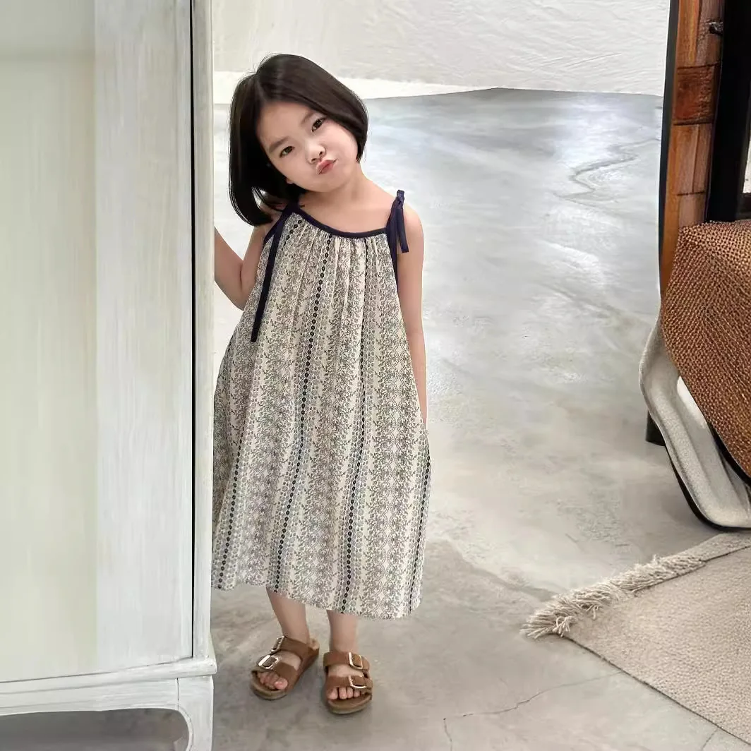 Girls Casual Dresses Summer New Korea Childrens Clothing - Main Image