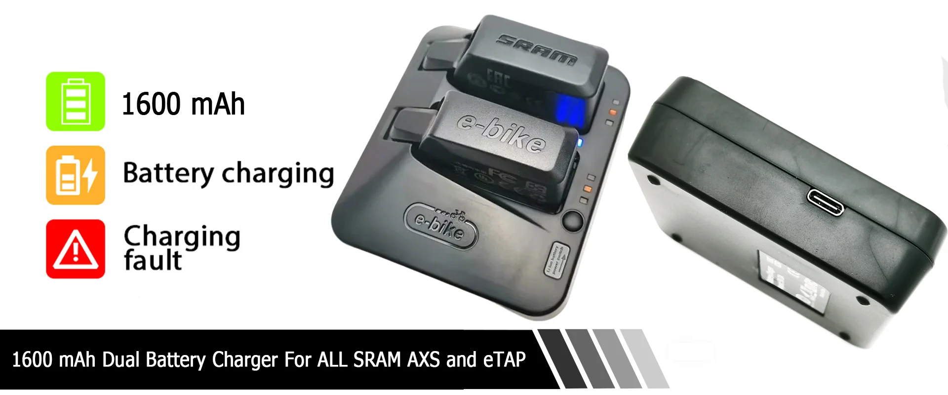 Description Picture 2 of itemReplacement Fast USB Charger for SRAM eTap AXS Eagle RED Force Derailleurs & Seatposts | 45-Min Charge | Universal Compatibility