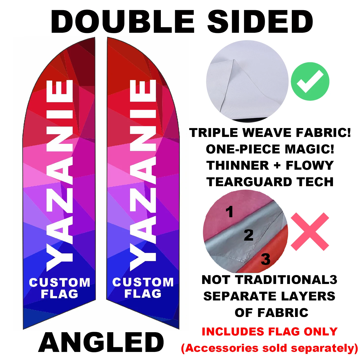 Custom Outdoor Beach Feather Flag for Business and Event Promotions