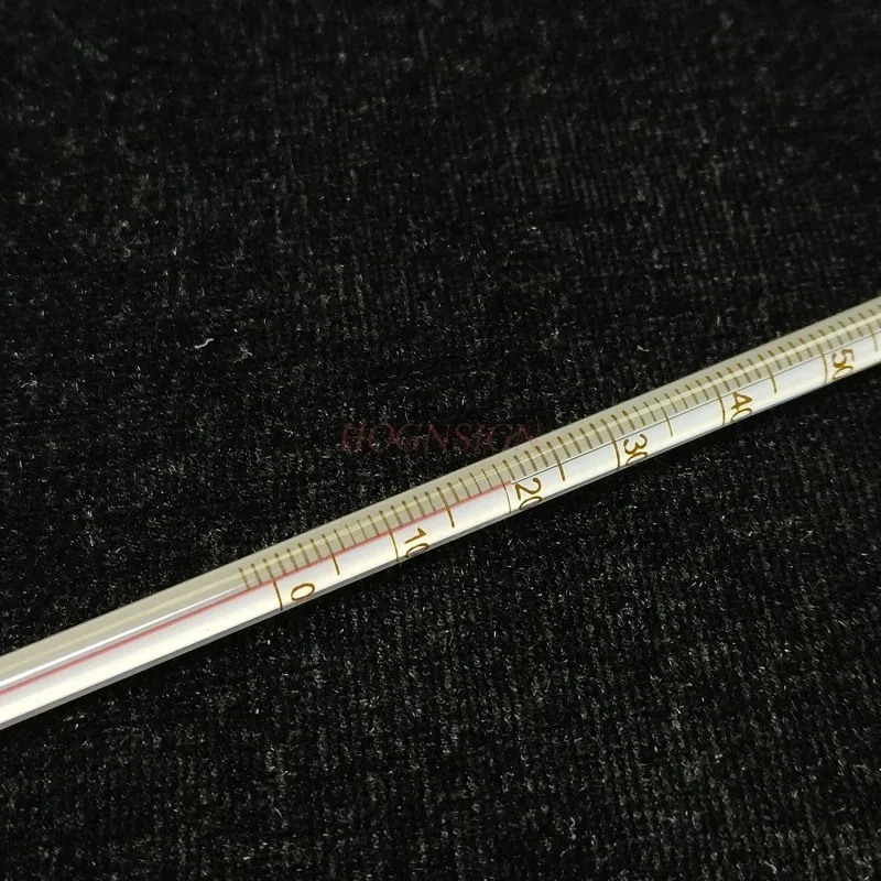 1pcs 레드 워터 온도계 0-100 유리 온도계 30cm 화학 실험 장비 유리 기기