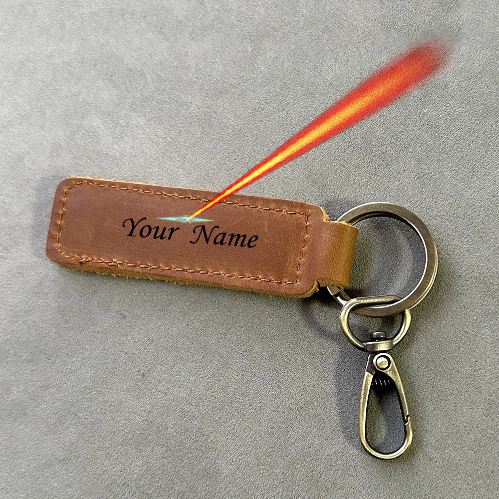 CustomPersonalizedKeychainswithNameGenuineLeatherkeychainfor