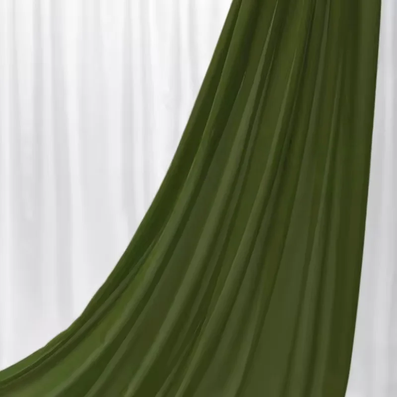 Elegant Green Chiffon Georgette Fabric for DIY Fashion & Decorations