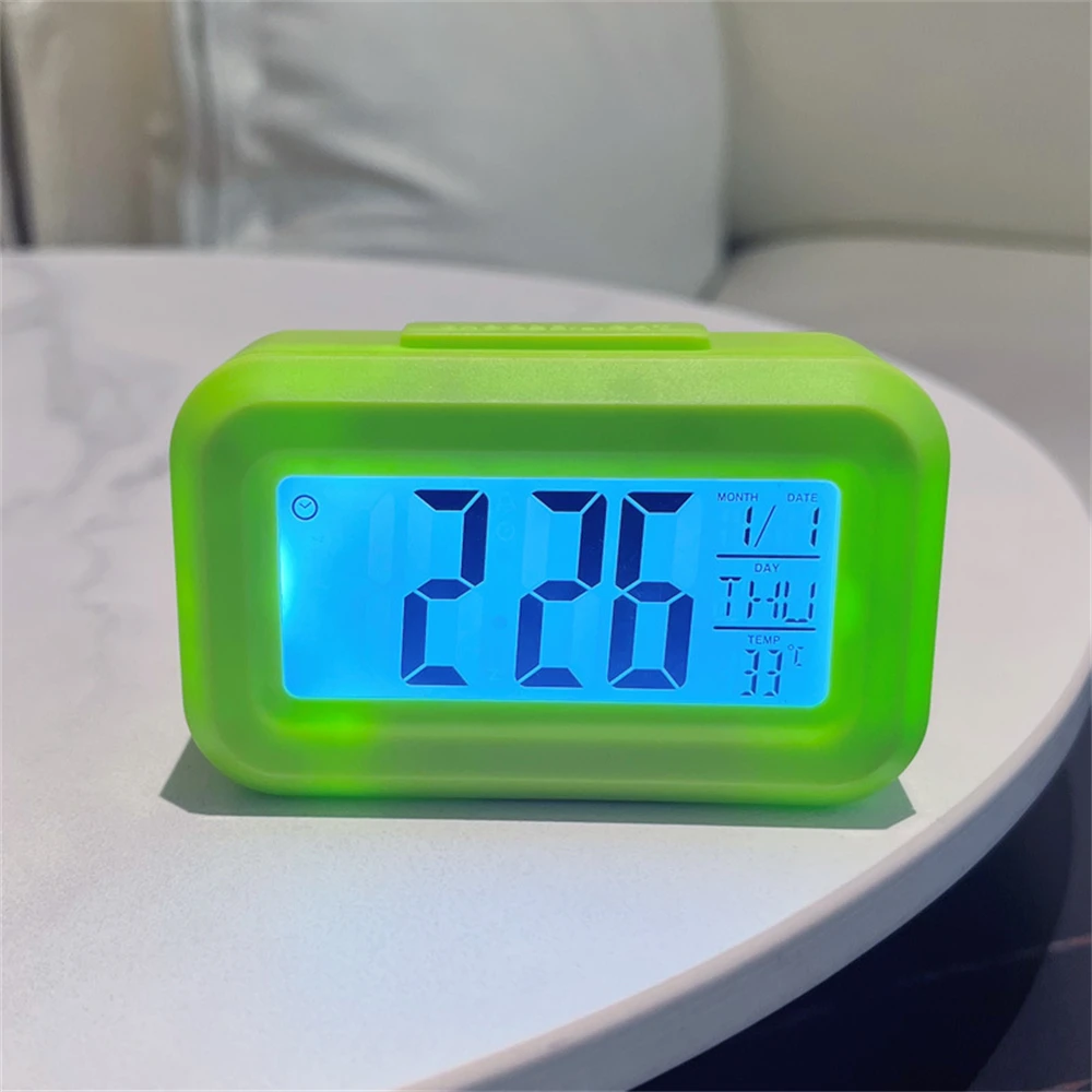 

Mini 12/24-hour Table Alarm Clock Kawaii Led Digital Alarm Clock Multifunctional Portable Clock Office Supplies Desktop Ornament