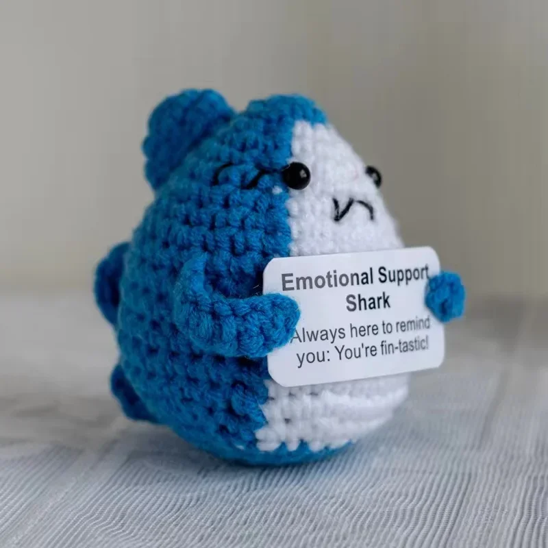 Positive Energy Crochet Potatoes Doll Crochet Vegetable Fruit Pickle Mini Gift Handmade Knitted Duck Ornament Home Room Decor ornament crafts miniature figurines miniature ornament plush knitting doll