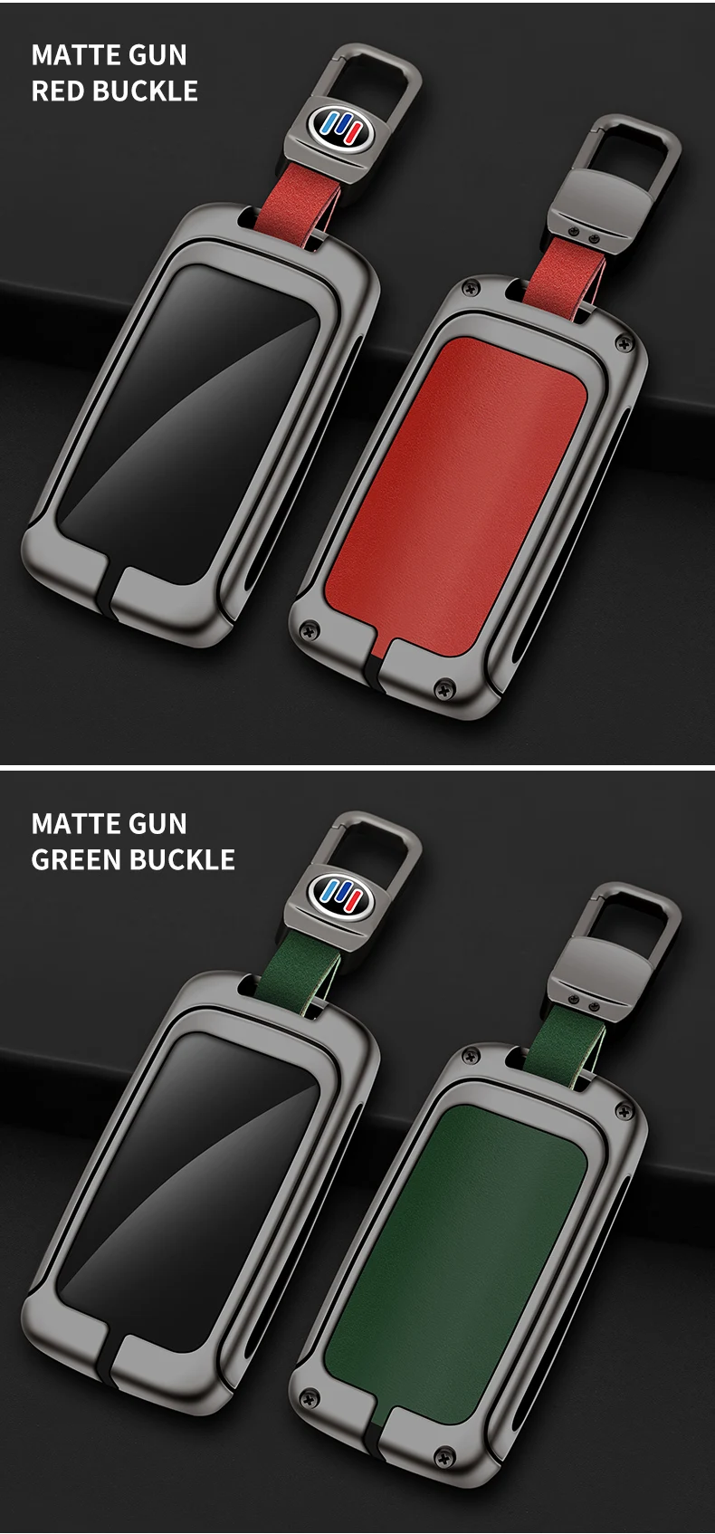 Custodia per chiave a distanza per auto in pelle metallica Shell per Mazda 3 Alexa CX30 CX-30 CX-5 CX5 CX-3 CX3 CX8 CX-8 CX-9 CX9 custodia protettiva Fob Bag - S95613645af6649e59e19bcf33e3d9586n