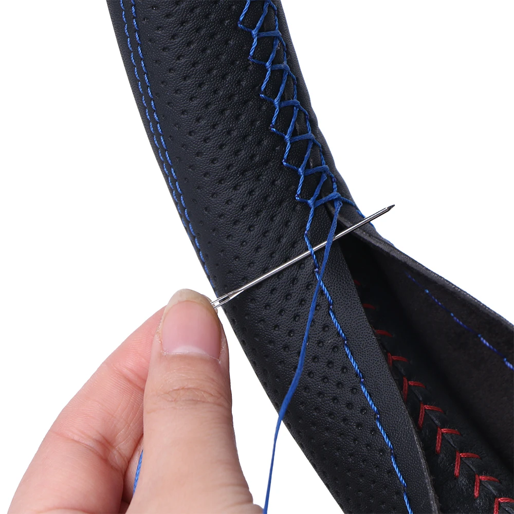 DIY Car Steering Wheel Cover Universal 38cm Braiding Cover For Steering Wheel Breathable And Non-slip Auto Case steering wheel cover