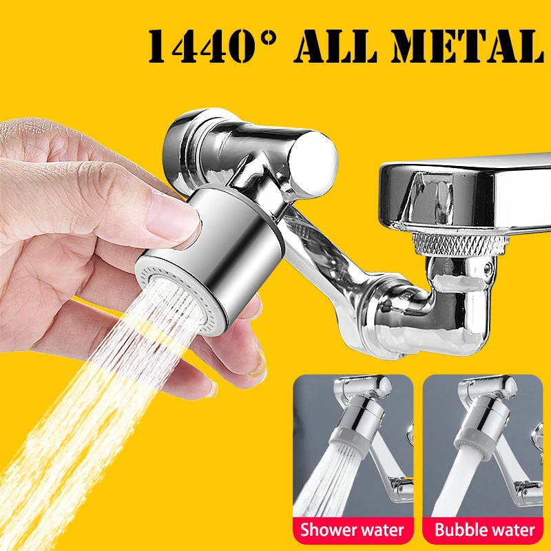 Metal1440WaterTapNozzleKitchenSinkFaucetExtenders2Modes