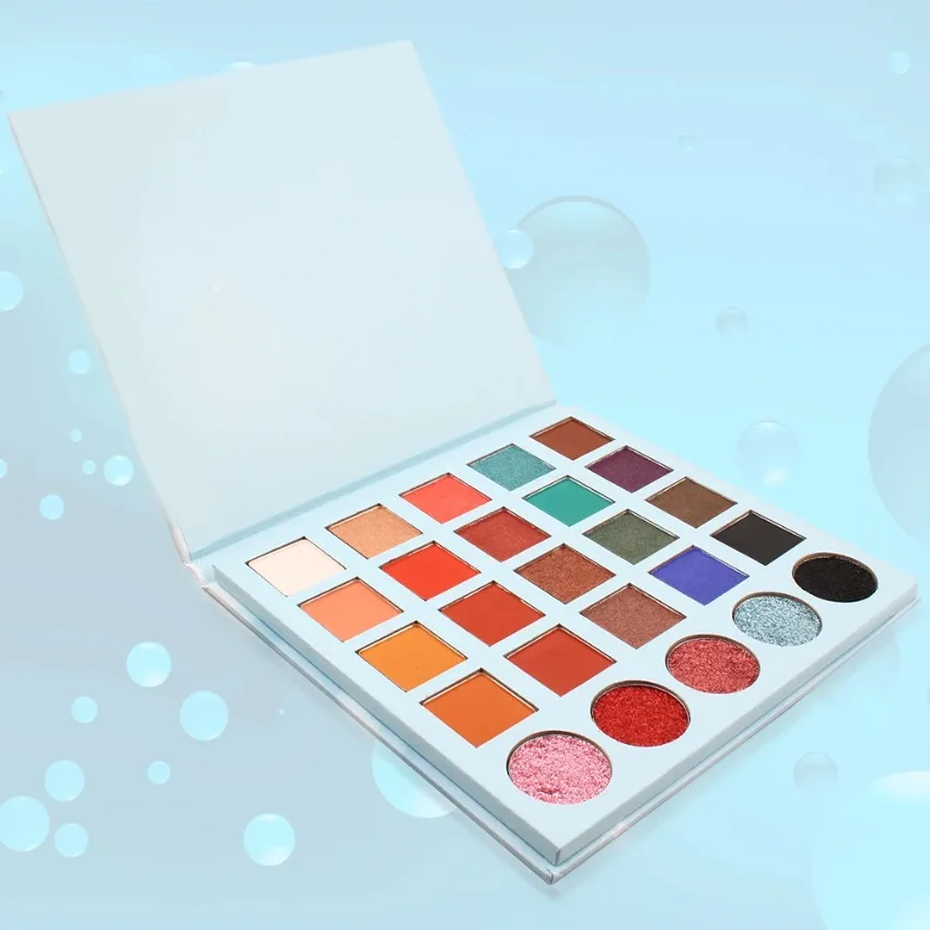 

Private Label 25-colors Glitter Eyeshadow Palette Pigment Long Lasting Waterproof Matte Shimmer Eye Shadow Powder Bulk Makeup